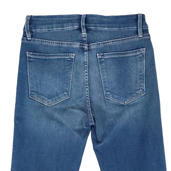 FRAME Denim Jeans Le Crop Mini Boot Reverse Overlock Cuff in Clifton - Picture 7 of 13